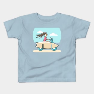 Surfer Girl Kids T-Shirt